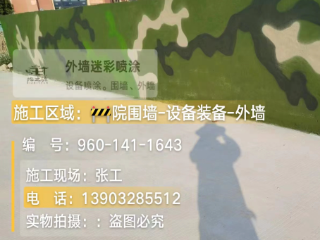 包头 迷彩漆喷涂价格（按平方米计费）